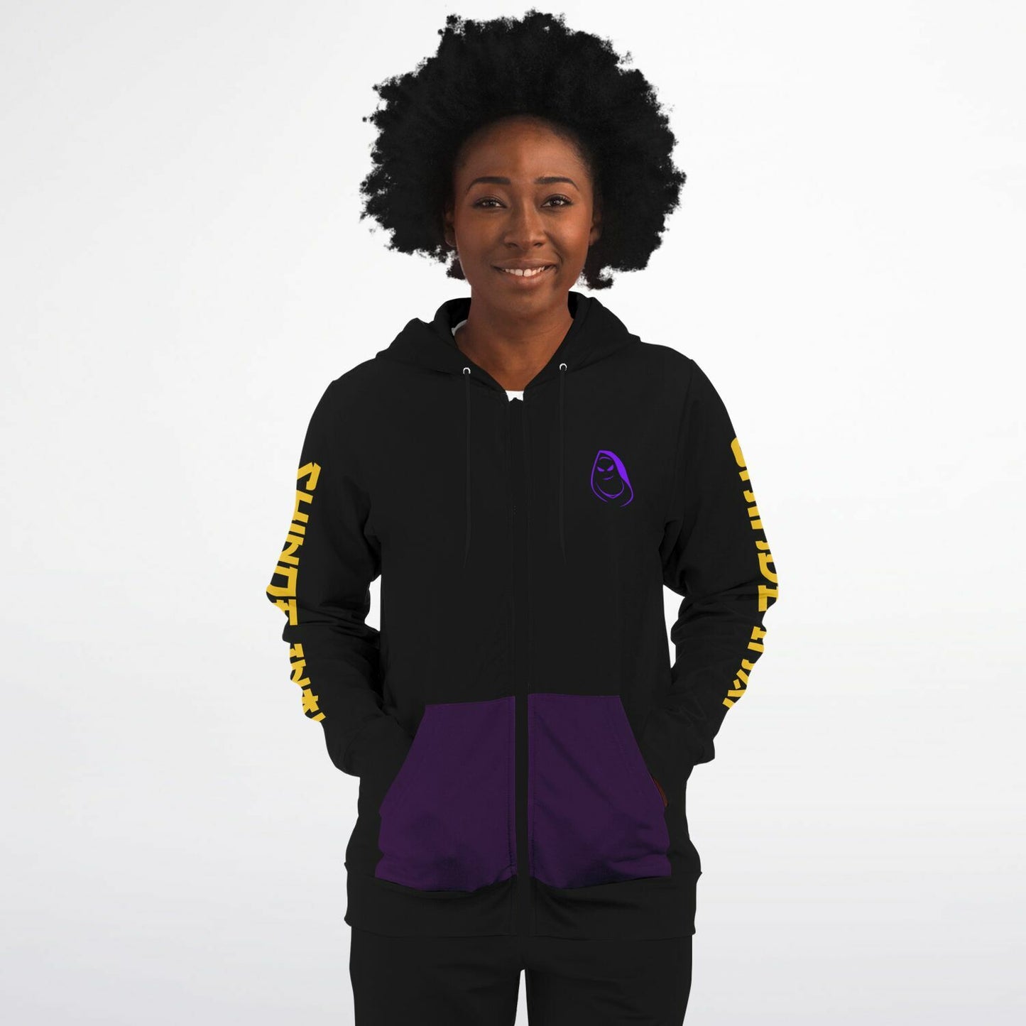 VenganSeeker NEVER DIE Zip-Up Hoodie - AOP