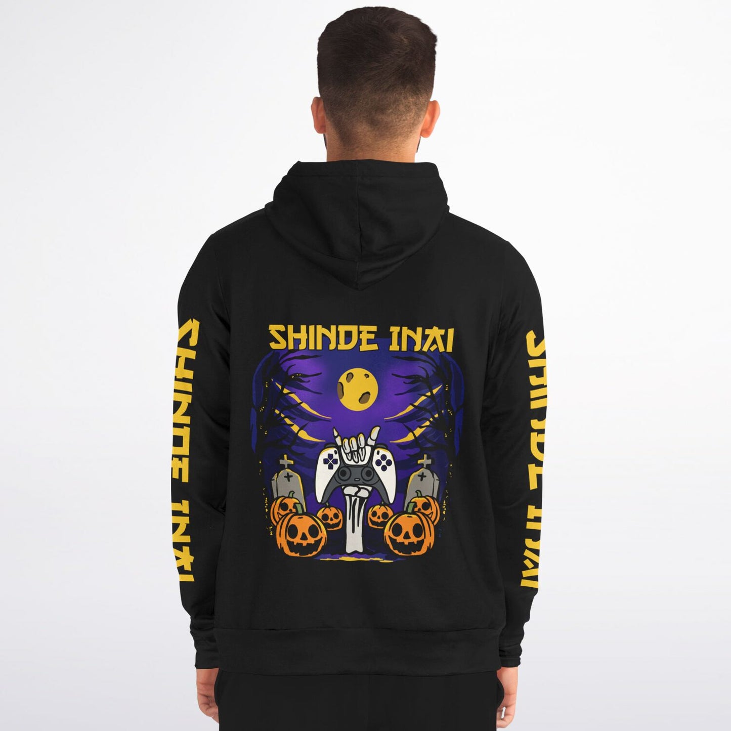 VenganSeeker NEVER DIE Zip-Up Hoodie - AOP