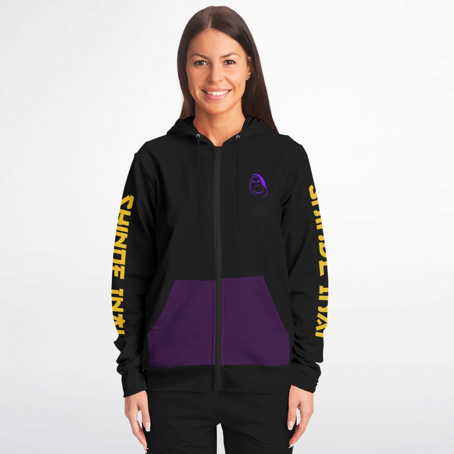 VenganSeeker NEVER DIE Zip-Up Hoodie - AOP