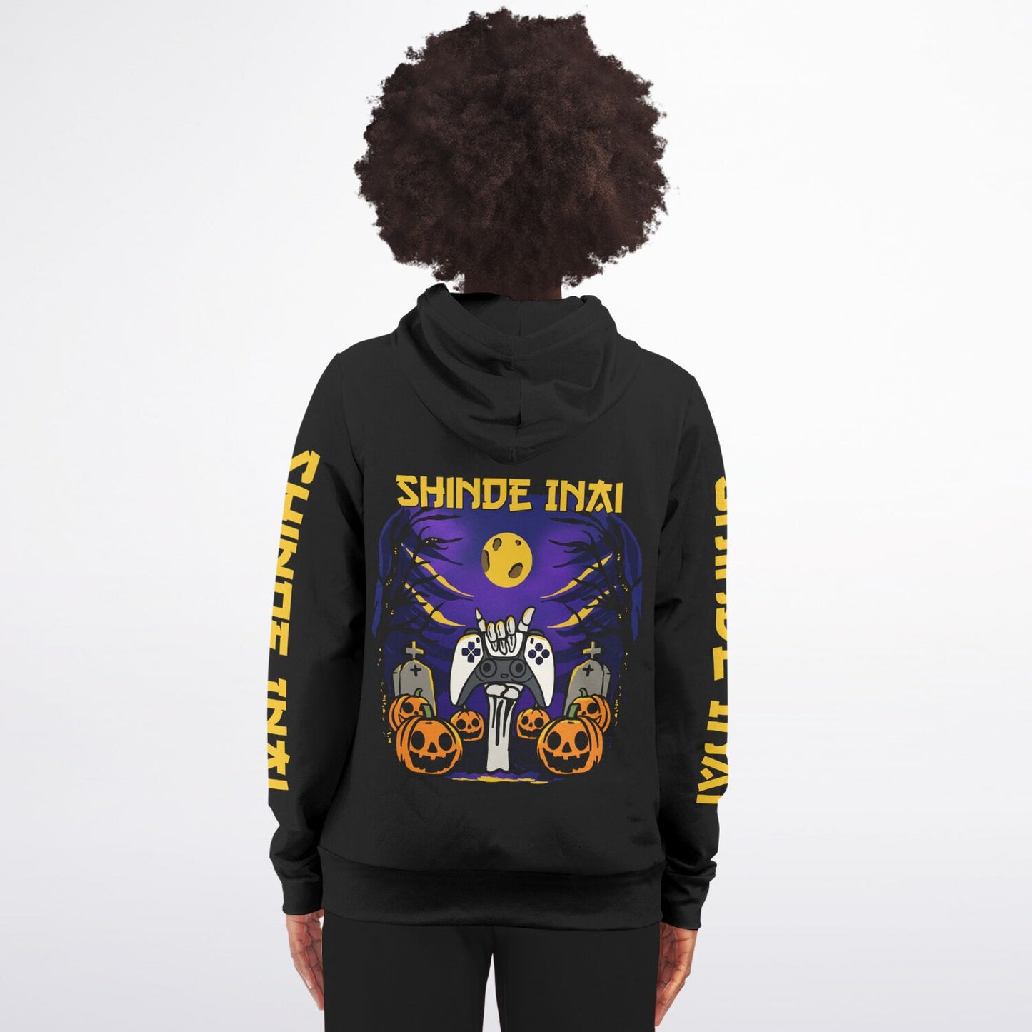 VenganSeeker NEVER DIE Zip-Up Hoodie - AOP