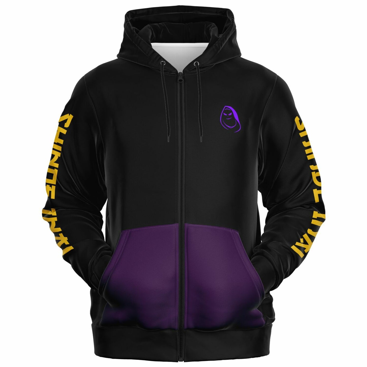 VenganSeeker NEVER DIE Zip-Up Hoodie - AOP