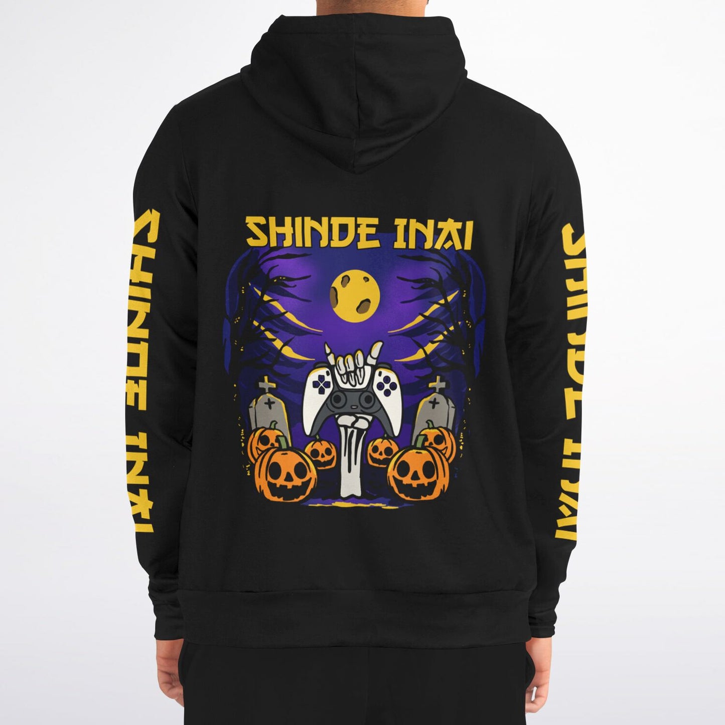 VenganSeeker NEVER DIE Zip-Up Hoodie - AOP