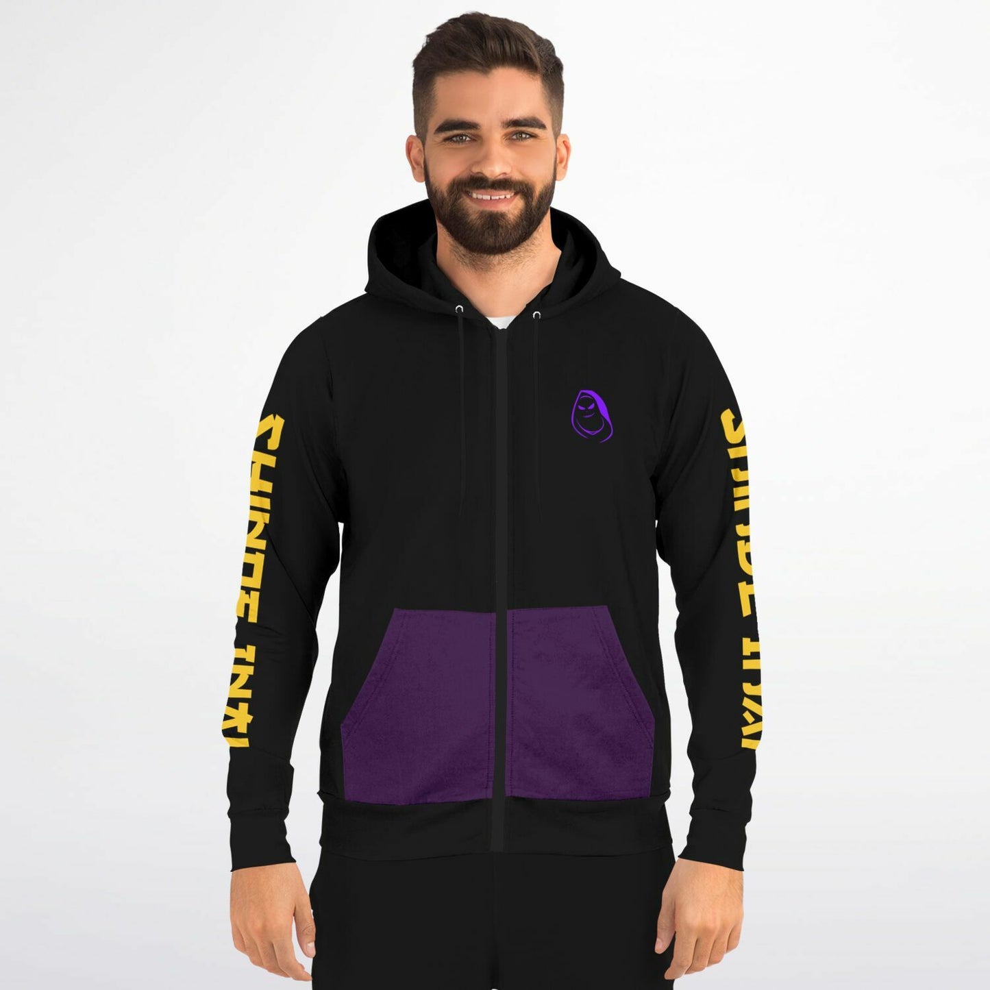 VenganSeeker NEVER DIE Zip-Up Hoodie - AOP