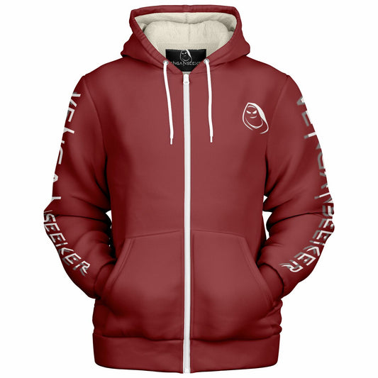 VenganSeeker Microfleece Zip hoodie - AOP