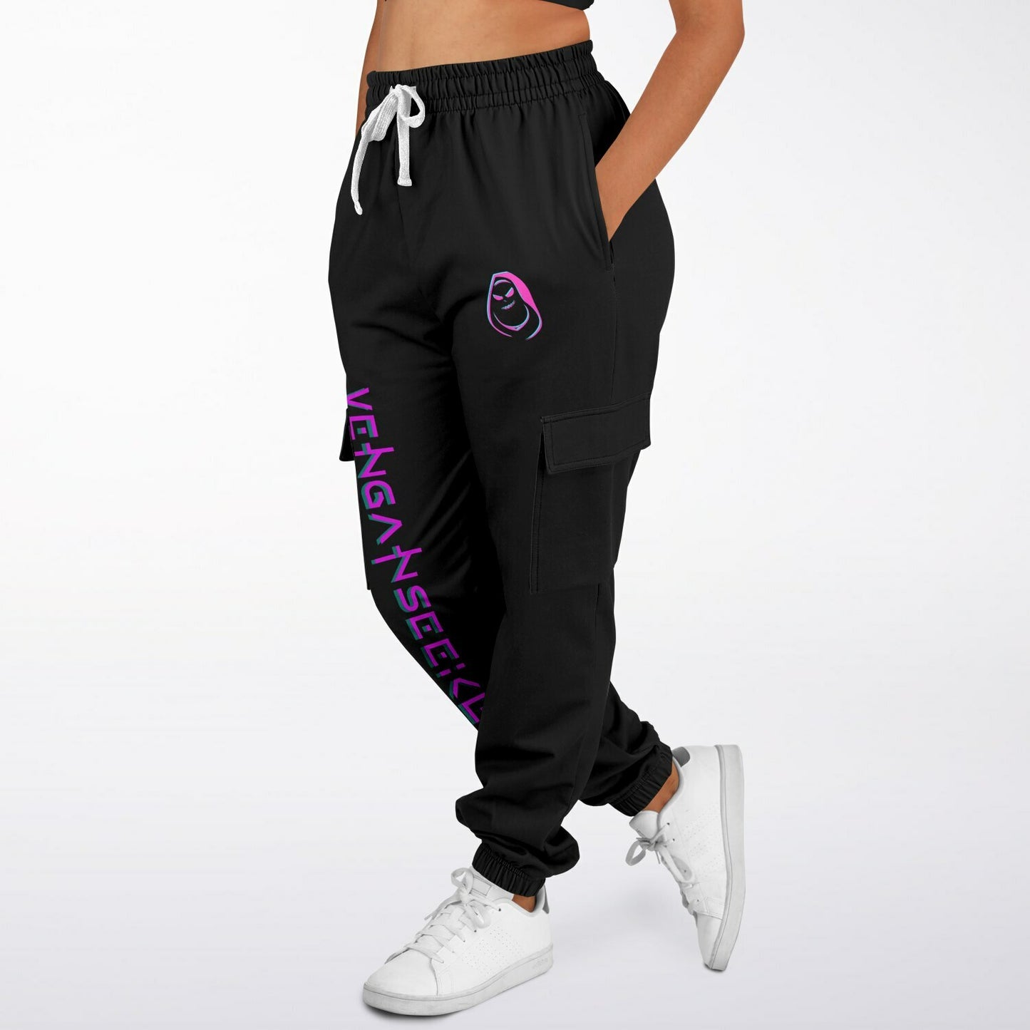 VenganSeeker Unisex Destroyer Cargo Sweatpants - AOP