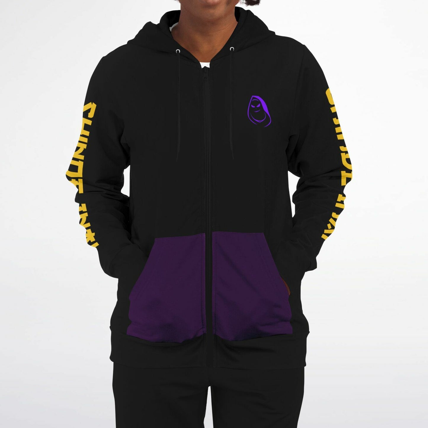 VenganSeeker NEVER DIE Zip-Up Hoodie - AOP