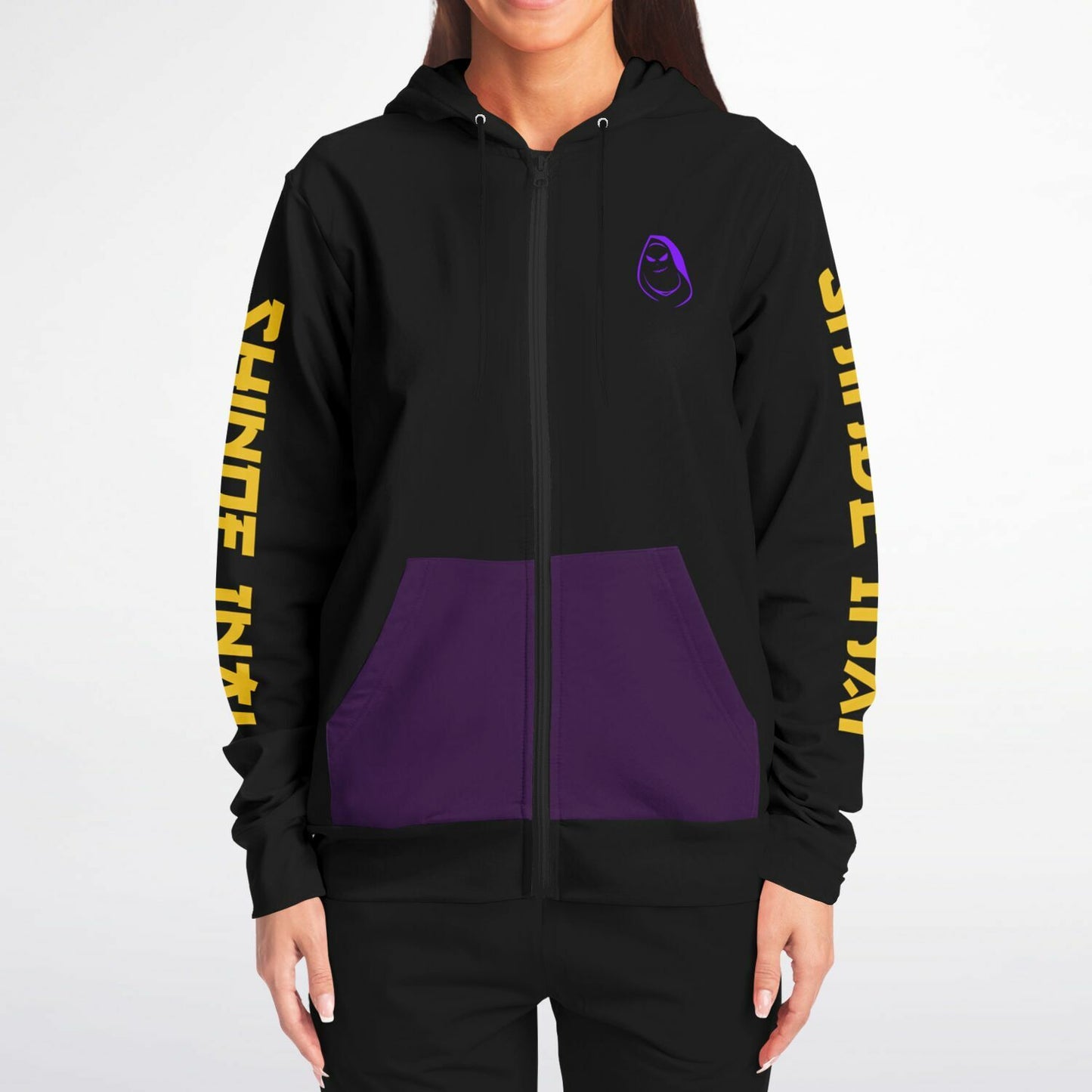 VenganSeeker NEVER DIE Zip-Up Hoodie - AOP